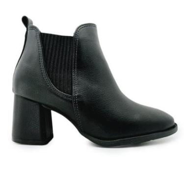 Imagem de Bota Modare Cano Curto com Salto Bloco Ajuste Elástico-Feminino