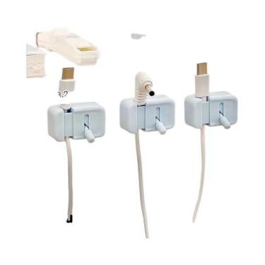 Imagem de Organizador De Cabos Para Mesa, Clip De Gestão De Cabos Sem Perfuração