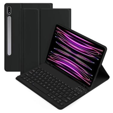 Imagem de Capa Protetora para Tablet da Série Tab S9 Teclado com Teclas ABS 80 Dias de Standby 60 Horas Funcionamento Dissipação Calor Anti-Derrube Adequado Trabalho no Escritório Uso Diário e Viagens