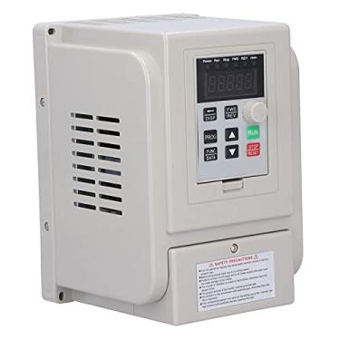 Imagem de AUNMAS Conversor 220V 2.2KW AT5-2200X VFD, Entrada Monofásica de 110VAC para Saída Trifásica de 220VAC Display Digital Inversor de Controle de Unidade de Frequência Variável para