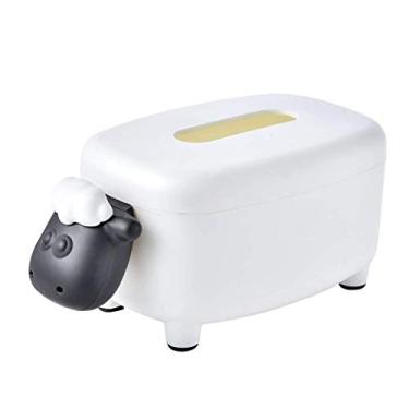 Imagem de Novidade Capa de Caixa de Lenço Facial Porta-Guardanapos Organizador Dispensador de Papel Toalha Recipiente para Banheiro Carro Escritório Decoração de Casa (Cor: Branco)