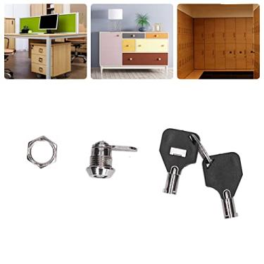 Imagem de Travas de Armário Arquivos Travões Cam para Móveis Travão com Chaves Máquinas Venda Automática Computadores Portas Armários Elétricos Caixas Ópticas T