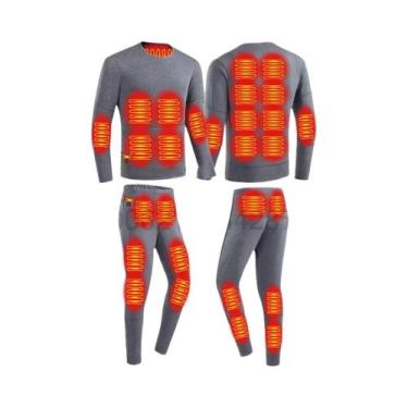 Imagem de Jaqueta Elétrica USB Aquecida Para Inverno, Roupa Térmica Para Homens 