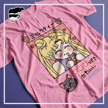 Imagem de Camiseta Sailor Moon Serea Unissex Camisa Anime, Rosa, M