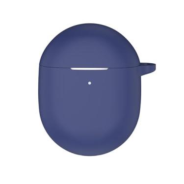 Imagem de Capa para Google Pixel Buds Pro 2, capa protetora de silicone com mosquetão (azul)