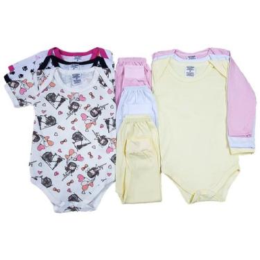 Imagem de Kit Body Mijão Roupa De Bebê Recém Nascido 9 Peças - Tanran Baby, g, R
