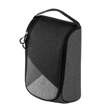 Imagem de Dynwave Organizador de sapatos de golfe, fácil de transportar, com ventilação, acessórios, armazenamento, portátil, leve, impermeável, para uso externo, Preto