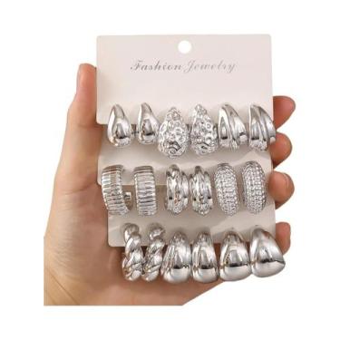 Imagem de Brincos Elegantes Em Forma De Gota d'Água C Para Mulheres, Joias Versá