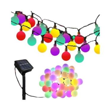 Imagem de Luzes De Cordão Solares À Prova d'Água 1 Pacote 8 Modos Luzes De Globo