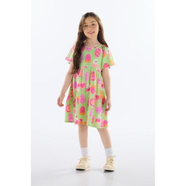 Imagem de Vestido Infantil Estampado em Cotton Quimby-Feminino