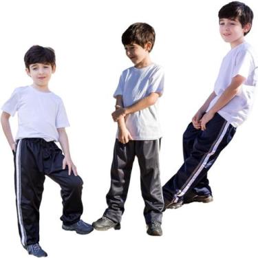 Imagem de Kit 3 Calças Masculino Infantil Agasalho Flanelada Inverno A - FR, Cor