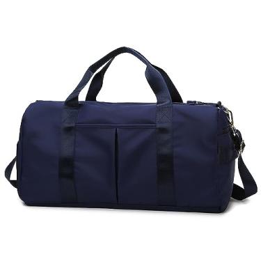 Imagem de Bolsa de ginástica com separação seca molhada e compartimento para sapatos mala viagem treino esportes ioga viagens