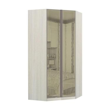 Imagem de Guarda-Roupa Modulado Canto Closet 2 Portas Com Espelho Reflecta Luciane Móveis