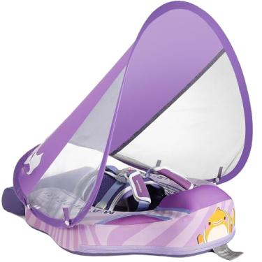 Imagem de Flutuador de natação Mambobaby não inflável, flutuador de água sólida, espuma de pérola, flutuador de água sólida, treinador de natação infantil, flutuador de piscina com dossel de sol