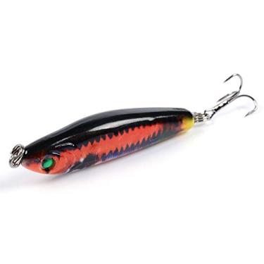 Imagem de Isca de Lápis Pesca 6cm 10 3g Iscas Afundantes Artificiais Plástico Duro com Design Realista Corpo Padrões Alta Resolução Dois Anzóis Triplos Afiados ABS Ótimo para Pescadores Atrair Mordidas Peixes