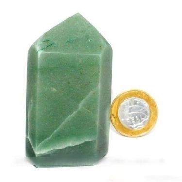 Imagem de Ponta Quartzo Aventurina Verde 7 cm Natural 120 gr classe B - Cristais