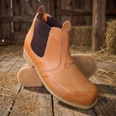 Imagem de Botina Infantil em Couro Legítimo com Solado Macio e Resistente para U