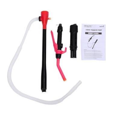 Imagem de Jectse Bomba Elétrica de Sifão, Bomba de Transferência Alimentada por Bateria para Gasolina, Querosene, água Não Potável, Com Controle de Fluxo Ajustável e de Filtragem Fina (Vermelha)
