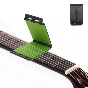 Imagem de WHAMVOX Limpador de cordas de guitarra, esfregão de braço para ampliar a vida útil das cordas almofadas de microfibra de fiapos fáceis de usar para guitarra baixo, ukulele banjo