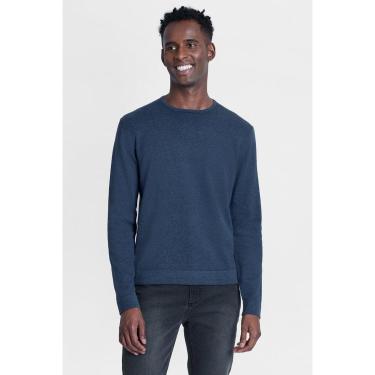 Imagem de Tricot Aramis Manga Longa Gola Careca Azul Indigo-Masculino