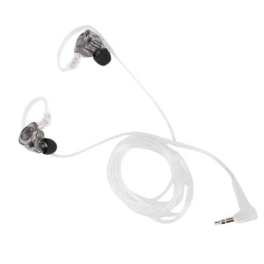 Imagem de Qinlorgo Fones de Ouvido Com Fio, Fones de Ouvido Híbridos HiFi Deep Bass 1BA + 1DD para Jogos, de Removíveis Com Cabo de 2 Pinos, Ideais para PC, Console de Jogos e Dispositivos Móveis