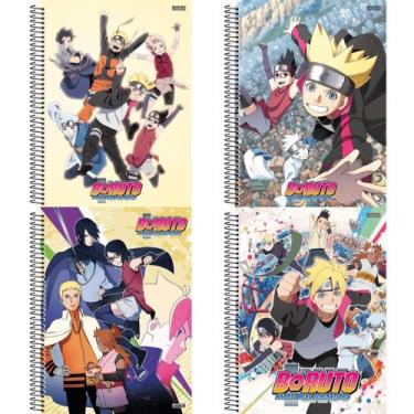 Imagem de Caderno Universitário Espiral Capa Dura 1x1 - 80 Folhas - Boruto - São