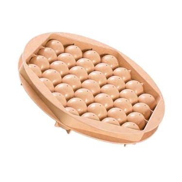 Imagem de Forma de Cubos Gelo Redonda 37 Grelhas Versátil para Economizar Espaço Pequenos com Tampa Bebida Café Coquetel