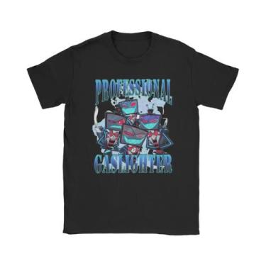 Imagem de Camiseta Masculina De Manga Curta Estampada De Algodão Com Gola Redond