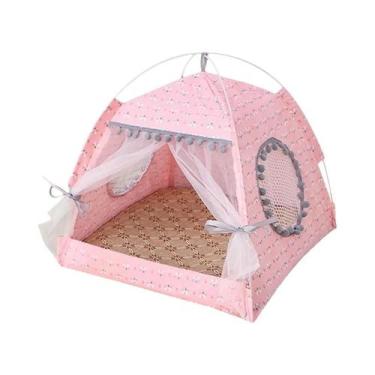 Imagem de Cama Tenda Para Gatos Confortável, Estilo Teepee, Rede Com Piso Para P