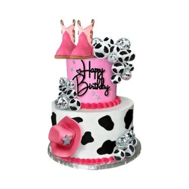 Imagem de Decorações De Bolo Com Tema De Cowboy Chapéu De Festa De Aniversário O