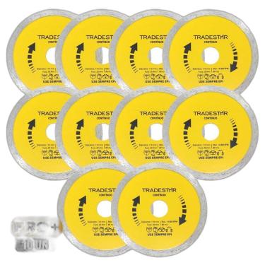 Imagem de Kit Com 10 Disco Diamantado Contínuo 110X20Mm Porcelanato