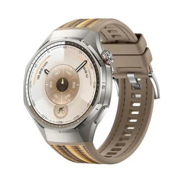 Imagem de Pulseira De Silicone E Nylon Trançado De 46mm Para Huawei Watch GT6 pr