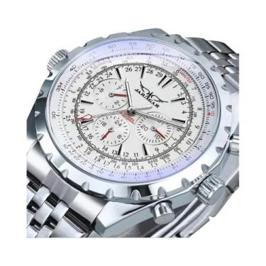 Imagem de Relógio Mecânico Automático Masculino 212 JARAGAR À Prova D'Água Em Aç