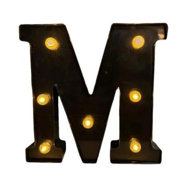 Imagem de Letras E Números De LED Pretos Iluminados Para Decoração De Casa, Bar,