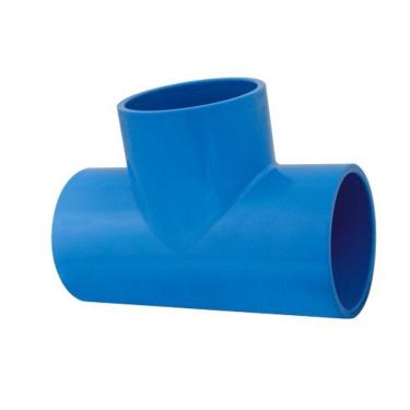 Imagem de Tê Redução 75 X 50 Mm Liso Conexão Soldável Irrigação Viqua