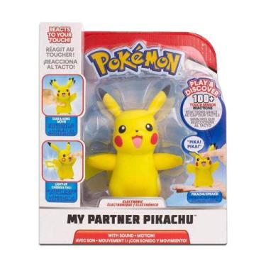 Imagem de Boneco Pokémon Meu Parceiro Pikachu Com Som e Luz Original - Sunny Bri