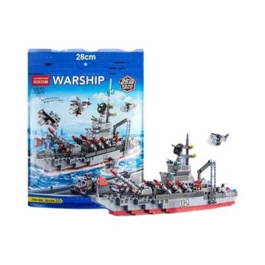 Imagem de Blocos De Montar De Navios Militares, Modelos De Barcos E Aviões Do Ex