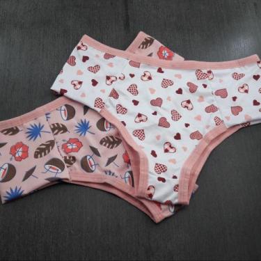 Imagem de Calcinha Ana Microfibra Estampas Cor:ViésRomance/EstampadasVari.Tamanh