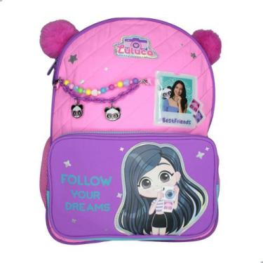Imagem de Mochila Ravi Clio Meninas Lu27417j Luluca Rosa/Roxo, Rs, Rosa, Roxo, U