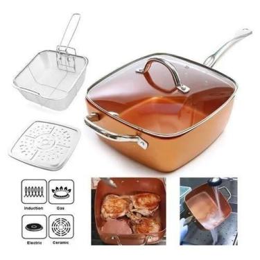 Imagem de Kit Profissional Caçarola Antiaderente Maxchef Frigideira - Sweet Home