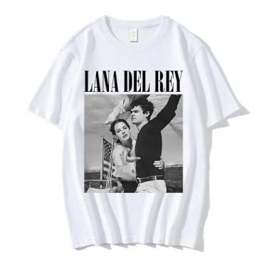 Imagem de Camiseta plus Size Com Estampa Gráfica Lana Del Rey LDR Para Mulheres,