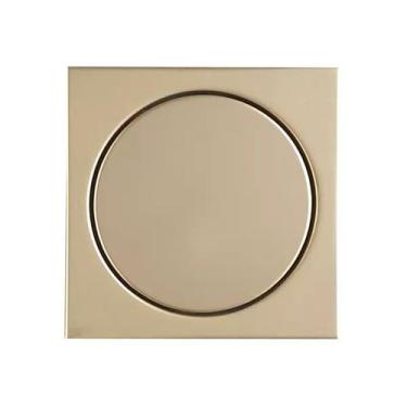 Imagem de Ralo Tampa Cega 10X10 Ouro Matte - Mozaik - RBLE1003 - Unitário