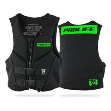 Imagem de Colete Salva Vidas Neoprene Homologado Classe V Prolife V4  - Amarelo - EG (ACIMA DE 110KG)-Unissex