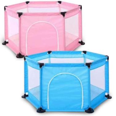 Imagem de Chiqueirinho Sextavado Infantil Cor: Azul RE136 Snel Home - Meu confor