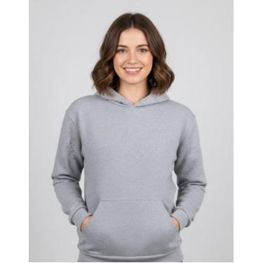 Imagem de Moletom Canguru Com Capuz Unissex Flanelado 100% Algodão - Luh Godinho