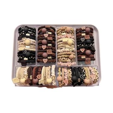 Imagem de Conjunto De Elásticos De Cabelo Boho Chic Para Mulheres Com Charme De 