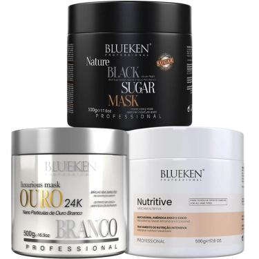 Imagem de Blueken - Kit Cronograma Capilar Hnr Premium (3 Produtos)