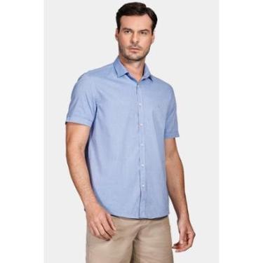 Imagem de Camisa Aramis Manga CurtaAntilia Azul Jeans-Masculino