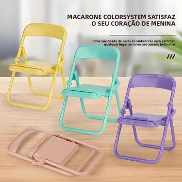 Imagem de Suporte De Telefone Dobrável Mini Fofo 4 Peças - Enfeites Criativos Pa