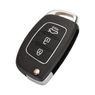 Imagem de Capa De Chave Automotiva Hyundai Com 3 Ou 4 Botões, Controle Remoto E 